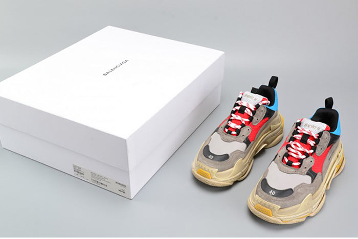 BALENCIAGA TRIPLE S TRAINER RED/ BLUE/ YELLOW