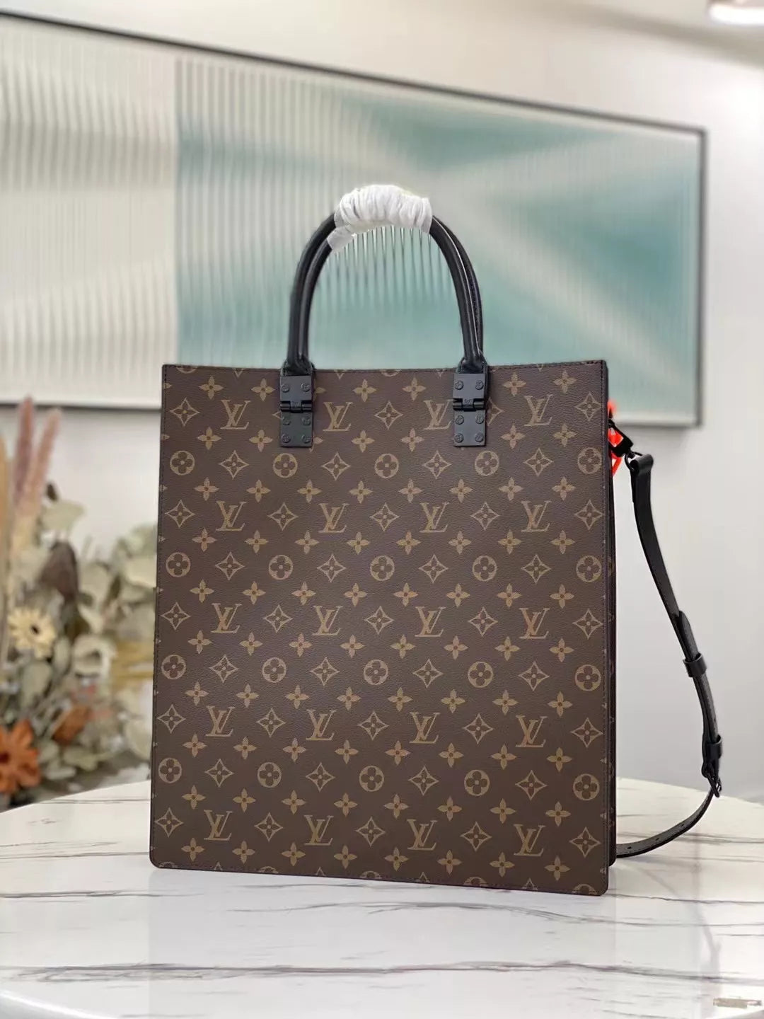 LOUIS VUITTON 36 X 36 X 9 CM SAC PLAT LV HAND BAGS