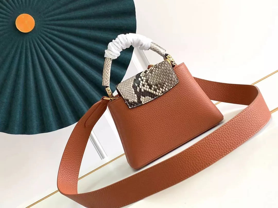 LOUIS VUITTON 21X14X8CM CAPUCINES MONOGRAM FLOWER 7COLOURS AVAILABLE