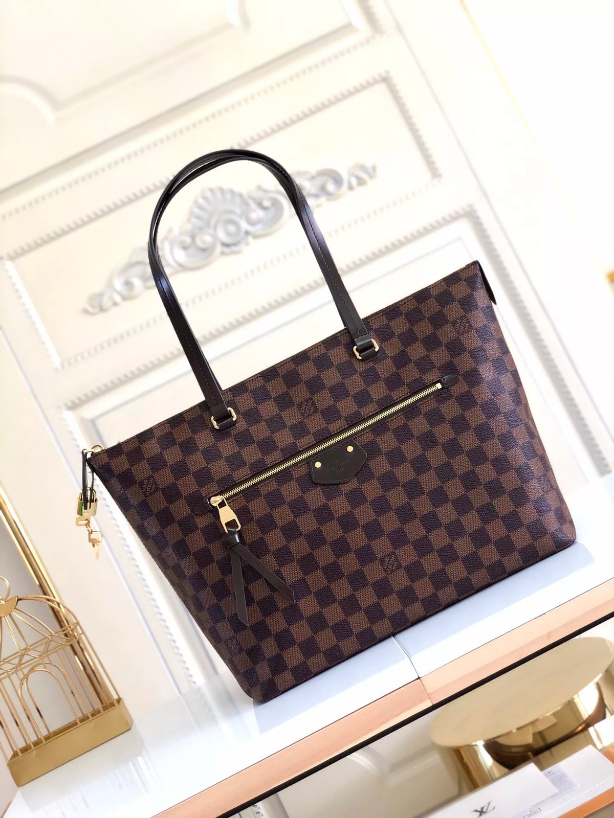 LOUIS VUITTON 42*27*17CM IENA MM HANDBAG