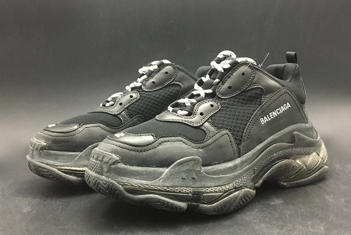 BALENCIAGA TRIPLE S TRAINER 'CLEAR SOLE' - BALENCIAGA -BLACK