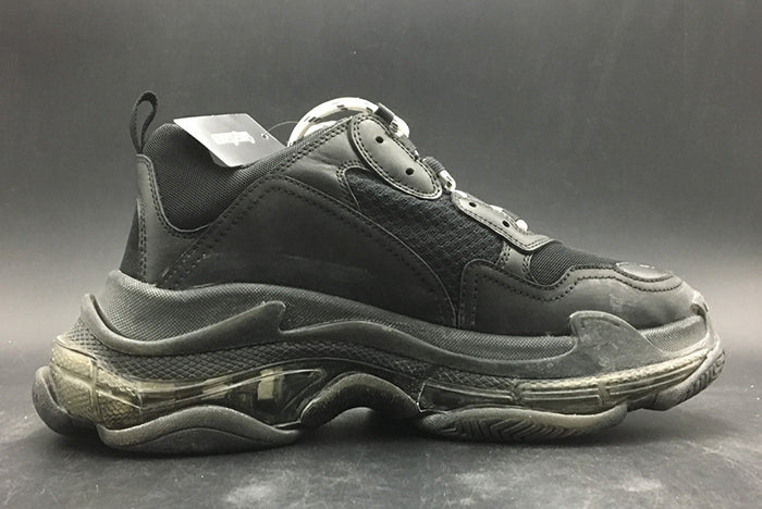 BALENCIAGA TRIPLE S TRAINER 'CLEAR SOLE' - BALENCIAGA -BLACK