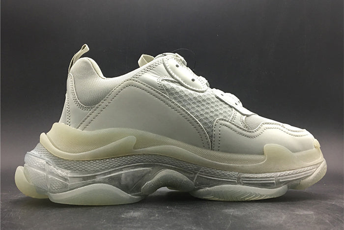 BALENCIAGA TRIPLE S TRAINER 'CLEAR SOLE' - BALENCIAGA - GREY