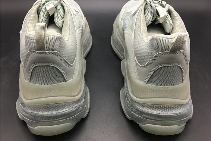 BALENCIAGA TRIPLE S TRAINER 'CLEAR SOLE' - BALENCIAGA - GREY