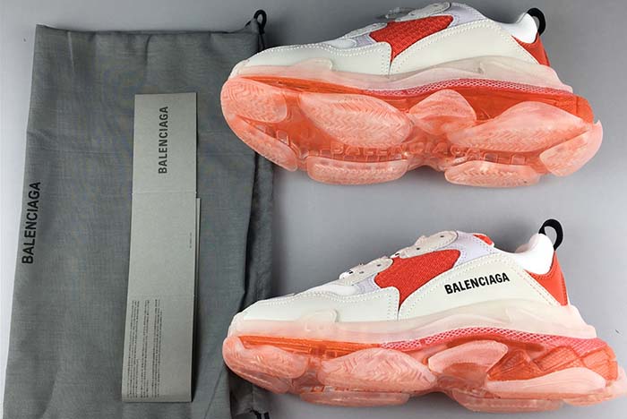 BALENCIAGA TRIPLE TRAINER "RED -WHITE"
