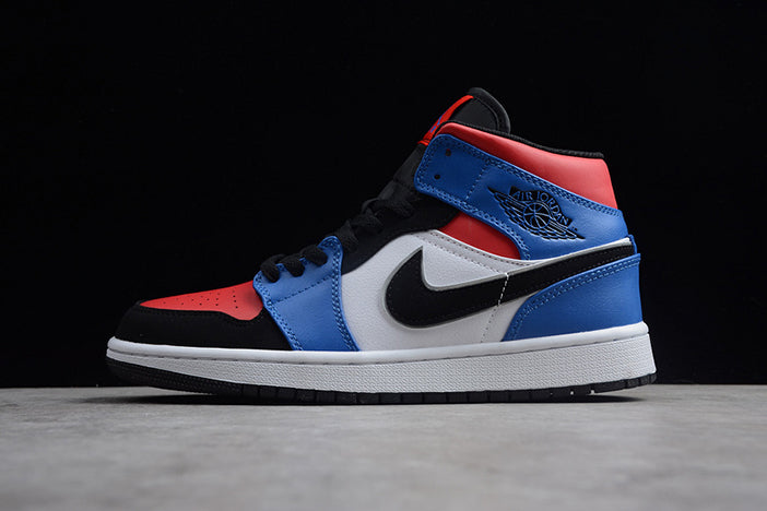 AIR JORDAN 1 MID GS TOP 3 "RED/BLUE/WHITE/BLACK"