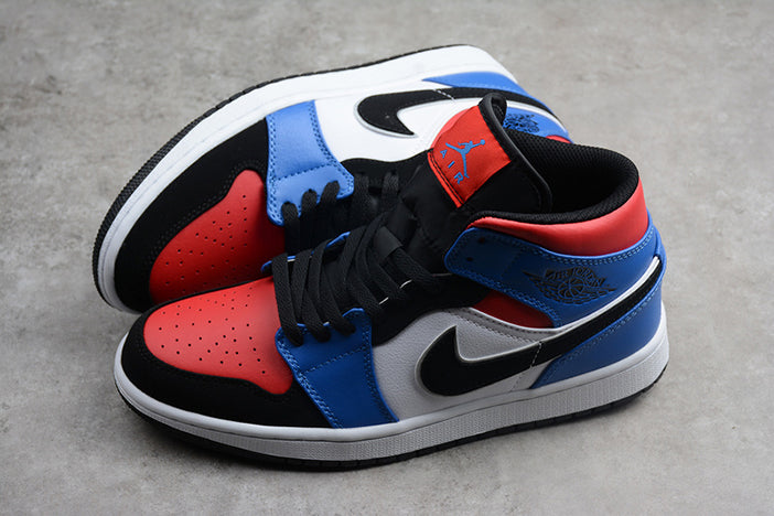 AIR JORDAN 1 MID GS TOP 3 "RED/BLUE/WHITE/BLACK"