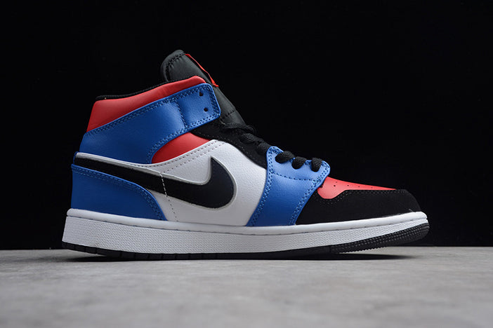 AIR JORDAN 1 MID GS TOP 3 "RED/BLUE/WHITE/BLACK"
