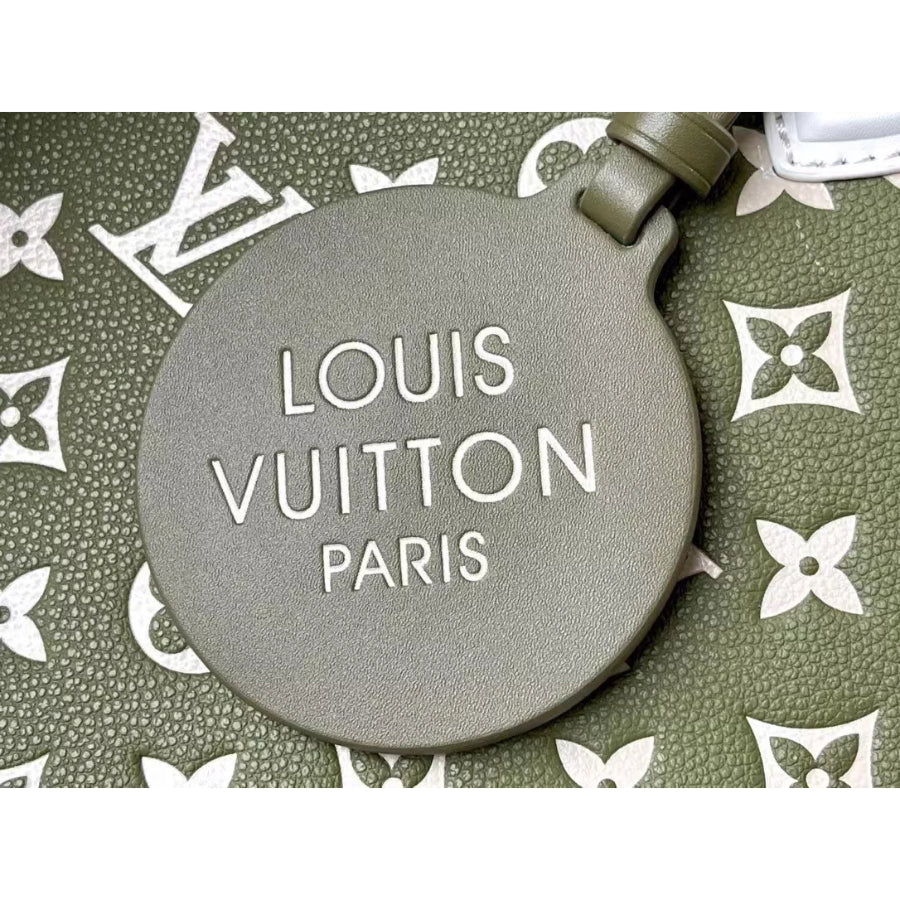 LOUIS VUITTON 35X27X 14CM ONTHEGO HANDBAG, MONOGRAM EMPRENTE COW LEATHE