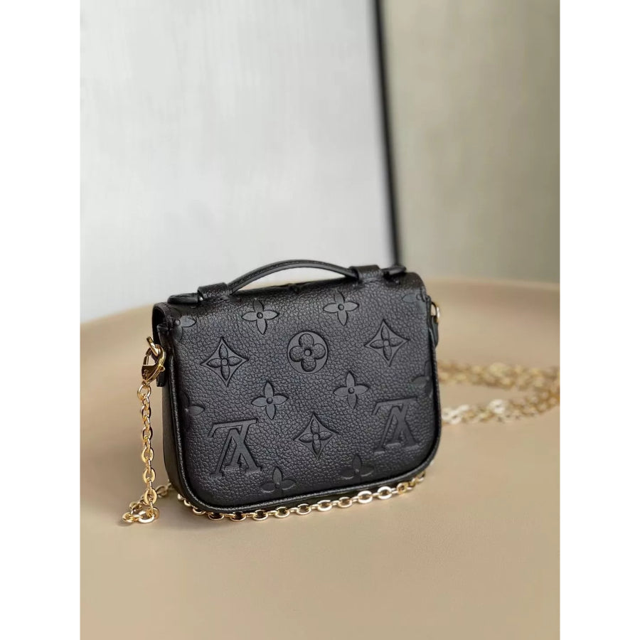 LOUIS VUITTON 14*11*3.5CM MICRO METIS CHAIN BAG, LEATHER