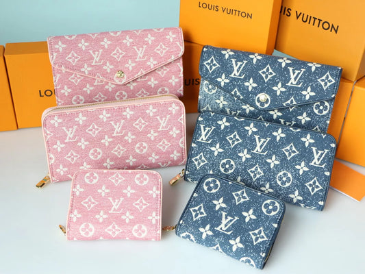 LOUIS VUITTON ZIPPY COIN PURSE & SARAH WALLET