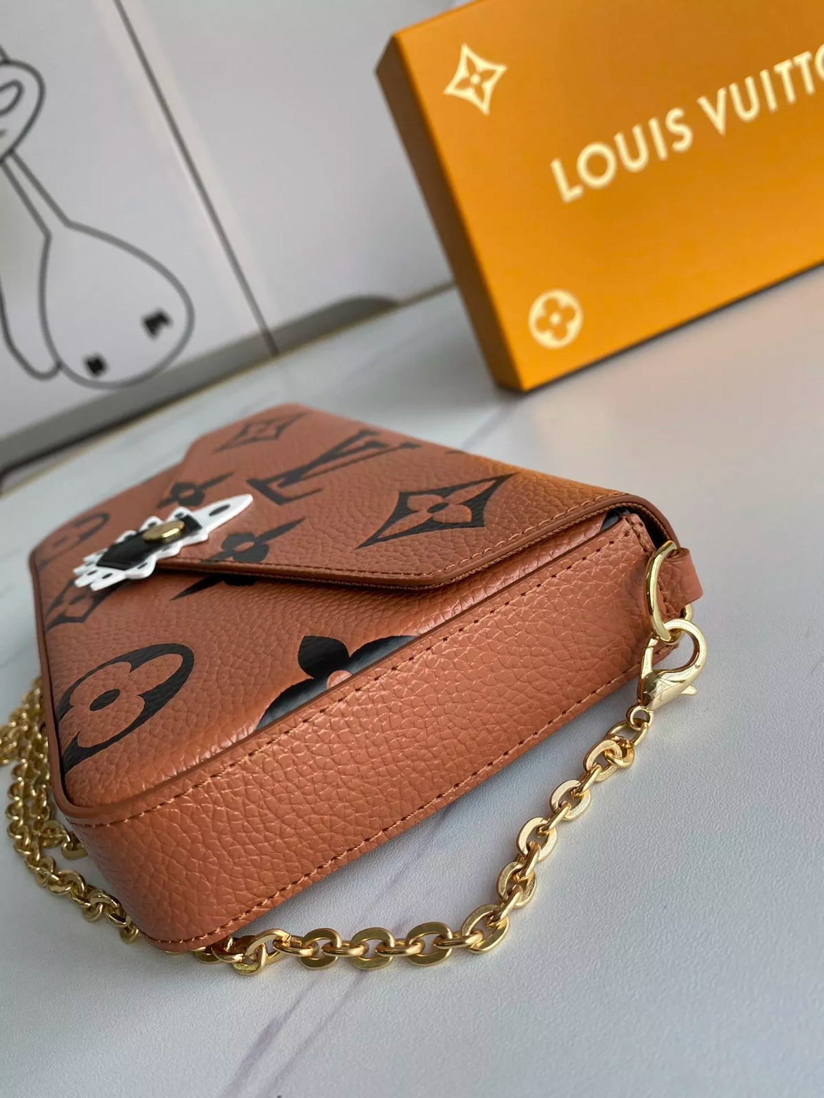 LOUIS VUITTON 21.0 X 12.0 X 3.0CM CRAFTY POCHETTE FÉLICIE BAG