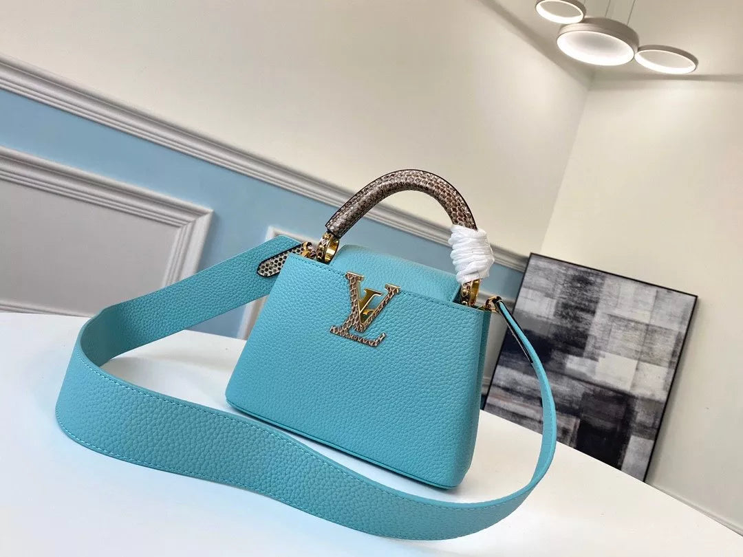 LOUIS VUITTON 21.0 X 14.0 X 8.0 CM CAPUCINES MINI BAG