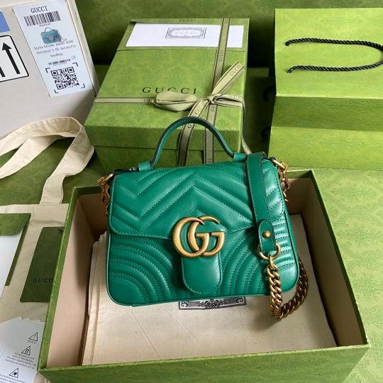 LOUIS VUITTON 27*19*10.5CM 547260 21*15*8CM 443497 26*15*7CM 446744 22*13*6CM 476433 16.5*10*5CM MARMONT SERIES GREEN IMPORTED ORIGINAL