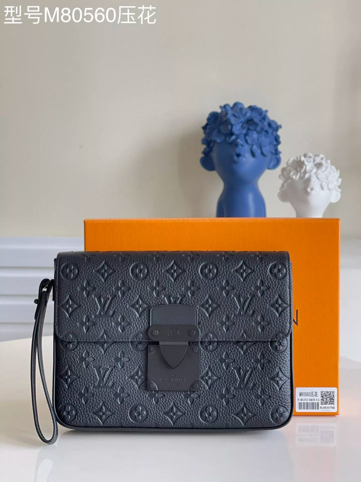 LOUIS VUITTON 27 X 21 X 3.5CM S LOCK 4A MONOGRAM MACASSAR