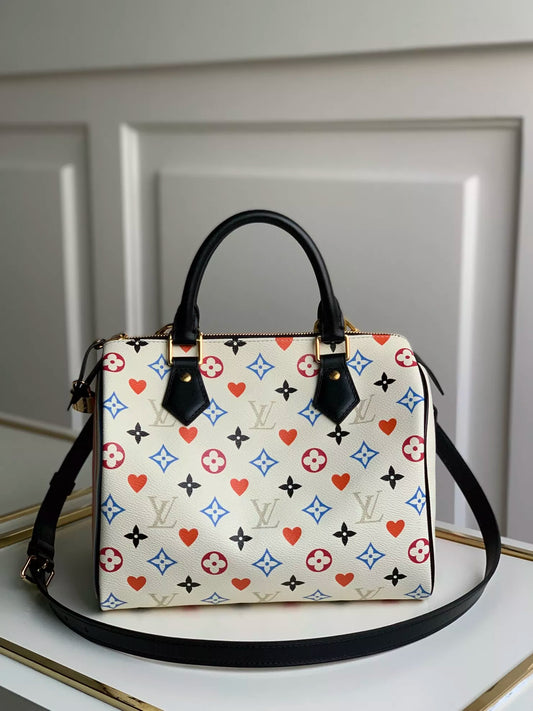LOUIS VUITTON  25 X 19 X 15CM SPEEDY BANDOULIÈRE 25 GAME ON MONOGRAM