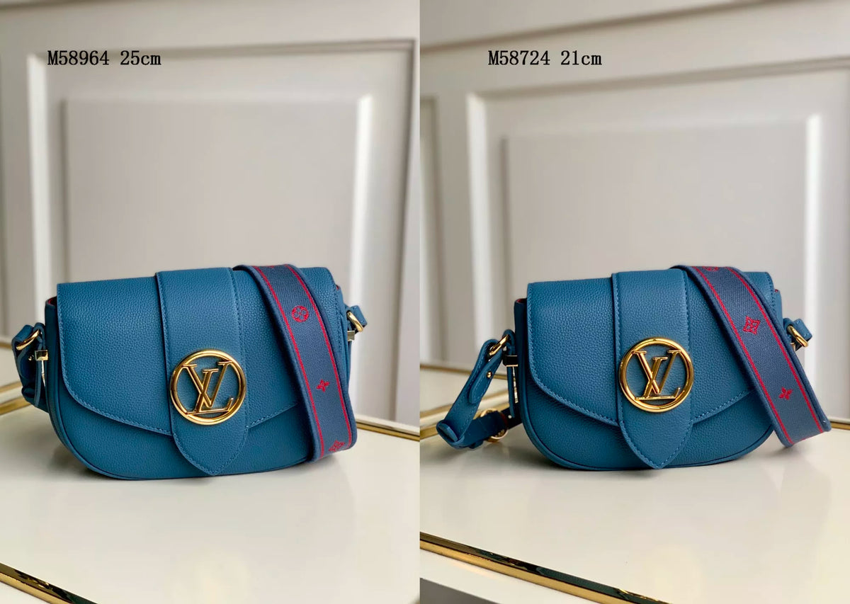LOUIS VUITTON 21 X 15 X 6.5CM/25 X 17.5 X 8CM LV PONT 9 SOFT LV CIRCLE