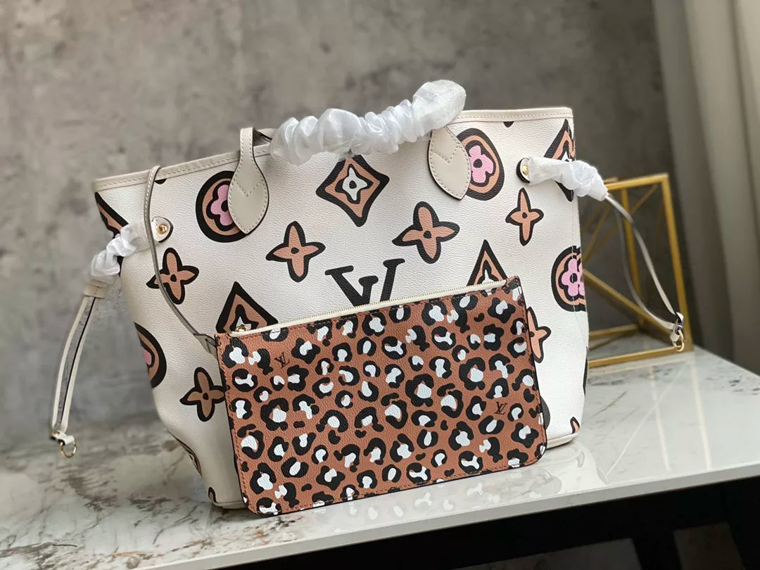 LOUIS VUITTON NEVERFULL WILD AT HEART MONOGRAM 2COLORS