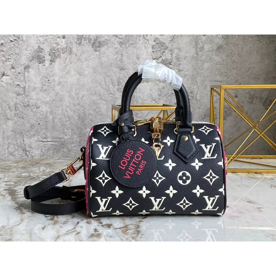 LOUIS VUITTON 20.5*13.5*12CM FULL LEATHER SPEEDY PILLOW BAG SERIES, COWHIDE