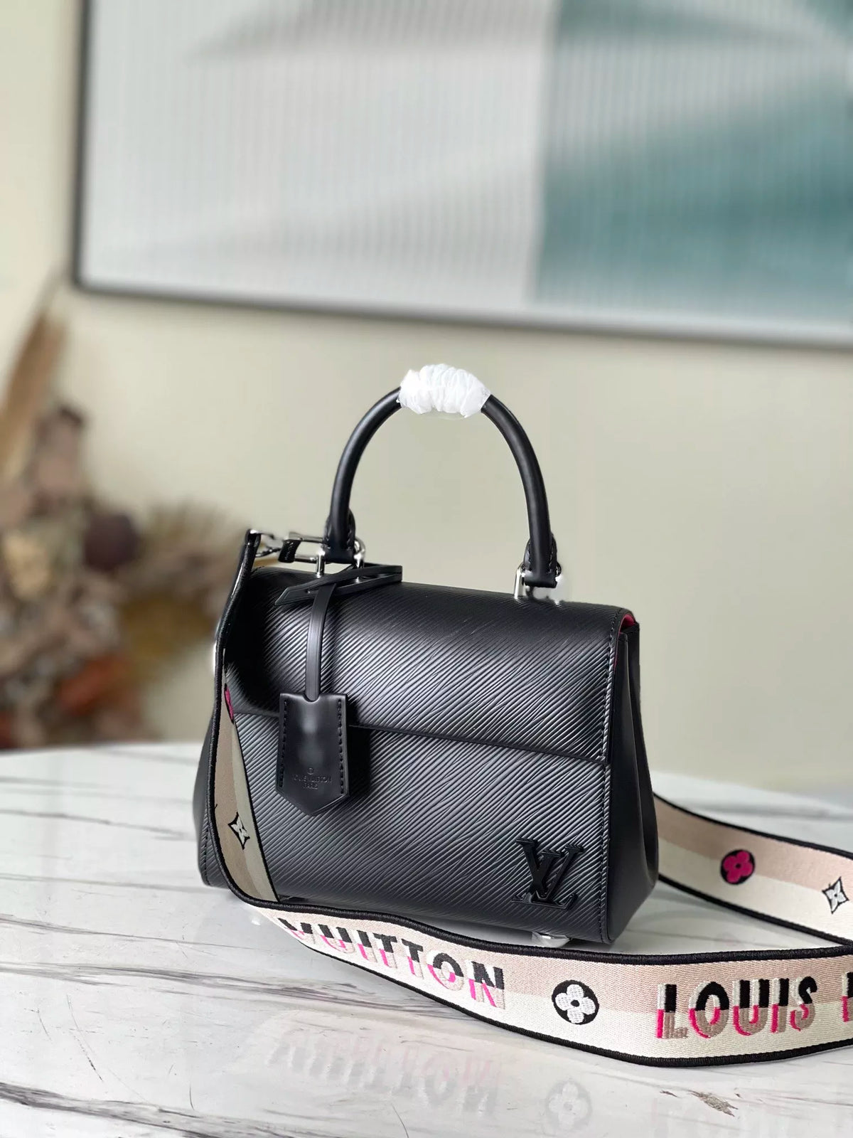 LOUIS VUITTON 20*16*7.5CM CLUNY MINI HANDBAG, EPI LEATHER