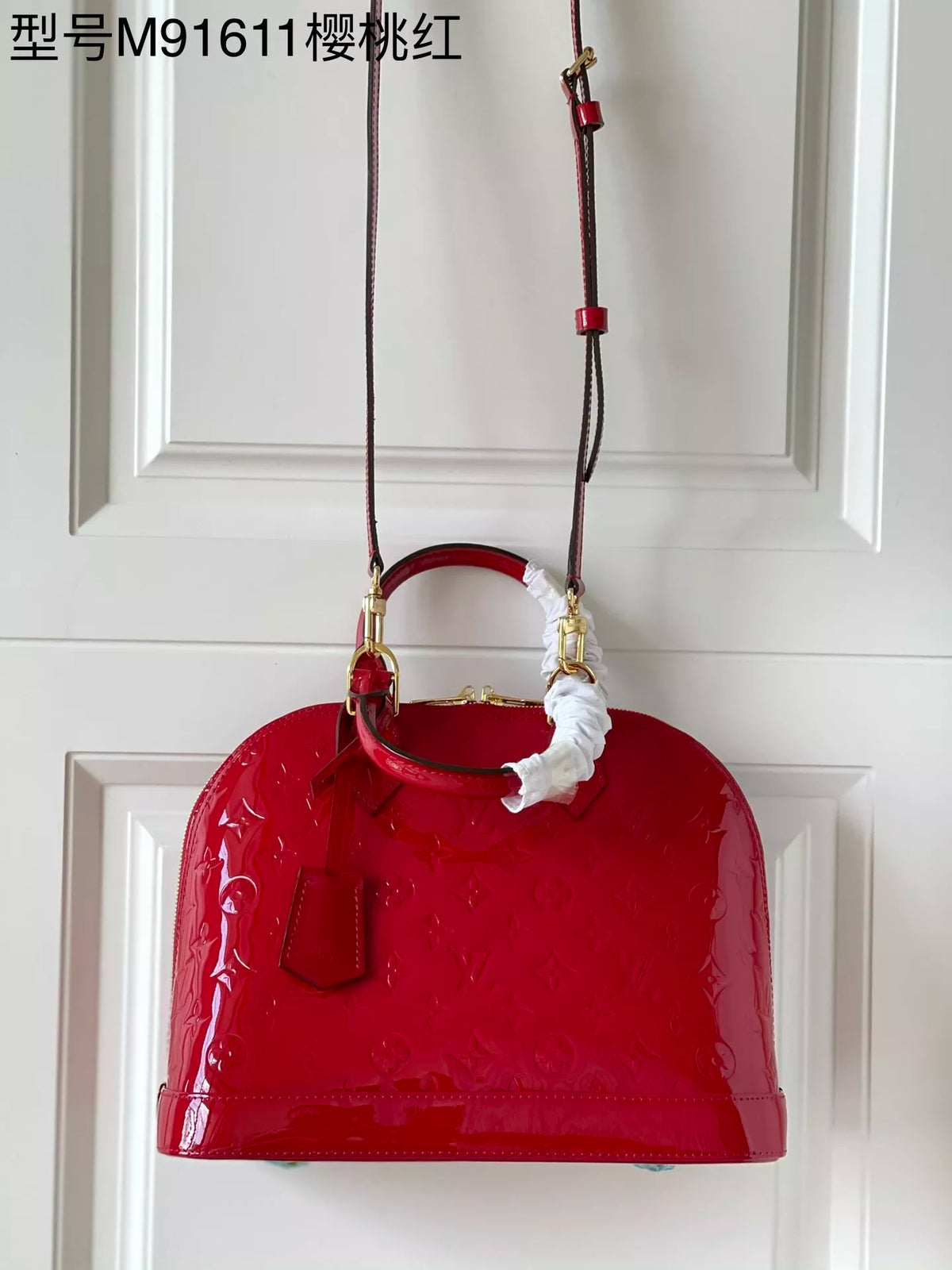 LOUIS VUITTON 32 X 24 X 15CM ALMA BB MONOGRAM VERNIS 7COLORS