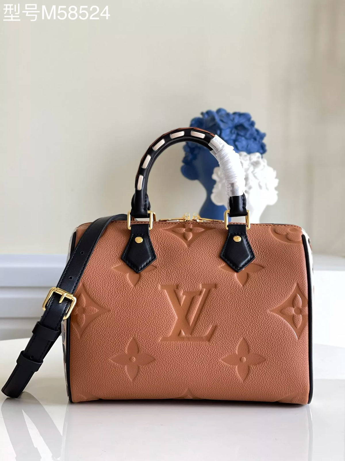 LOUIS VUITTON SPEEDY BANDOULIÈRE WILD MONOGRAM EMPREINTE AT HEART 25 LV HAND BAGS