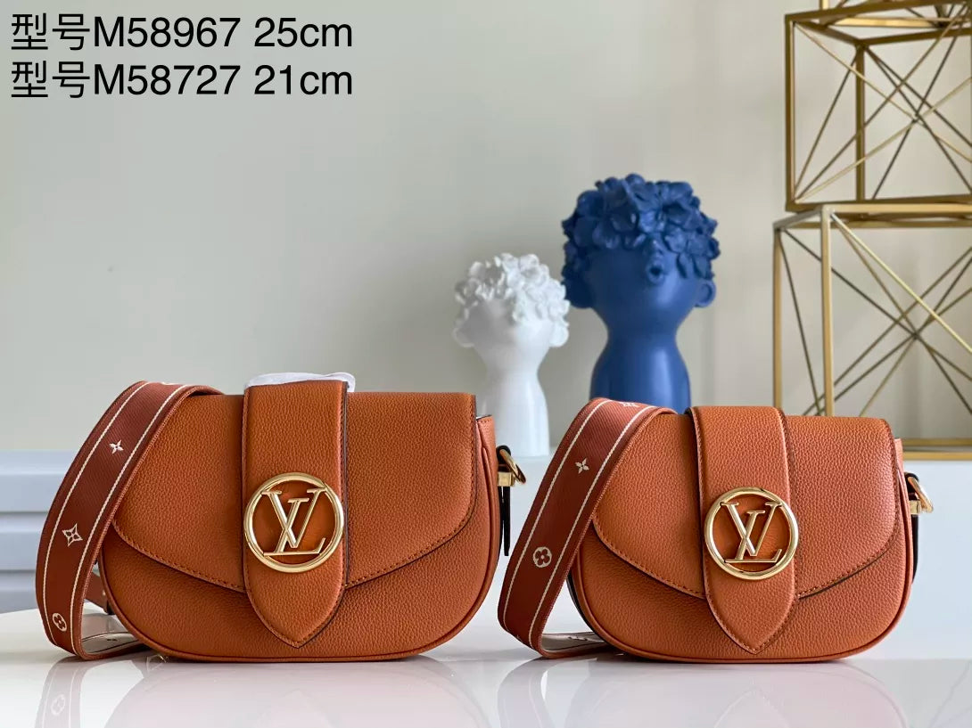 LOUIS VUITTON 21 X 15 X 6.5CM/25 X 17.5 X 8CM LV PONT 9 SOFT LV CIRCLE