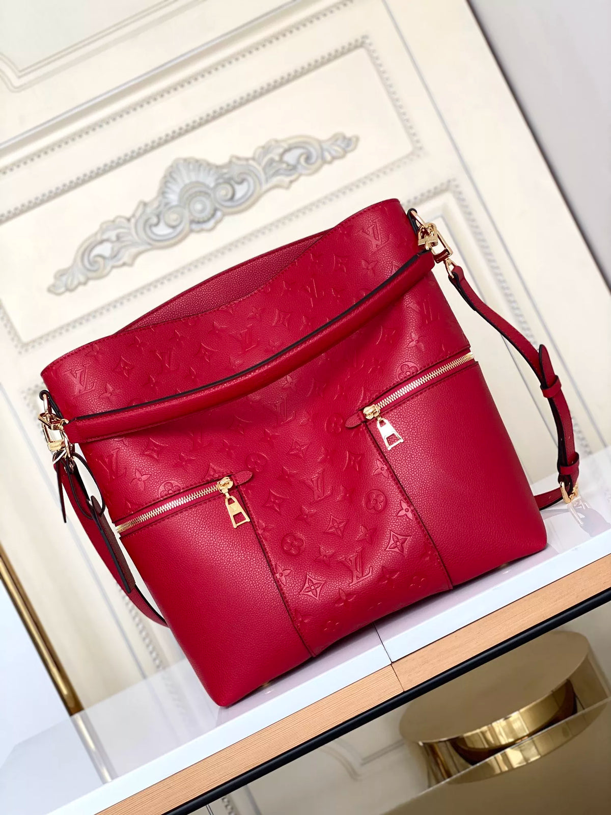 LOUIS VUITTON LU MELIE VEAU CACHEMIRE HANDLE BAG 31.0×12.0×33.0CM 4 COLORS