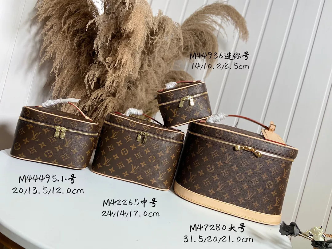 LOUIS VUITTON NICE NANO TOILETRY POUCH COSMETIC BAGS