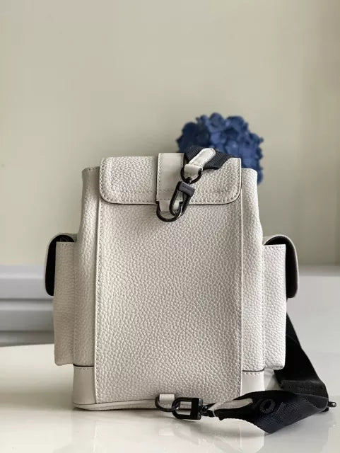 LOUIS VUITTON 14 X 19.5 X 5CM CHRISTOPHER XS TAURILLON LEATHER