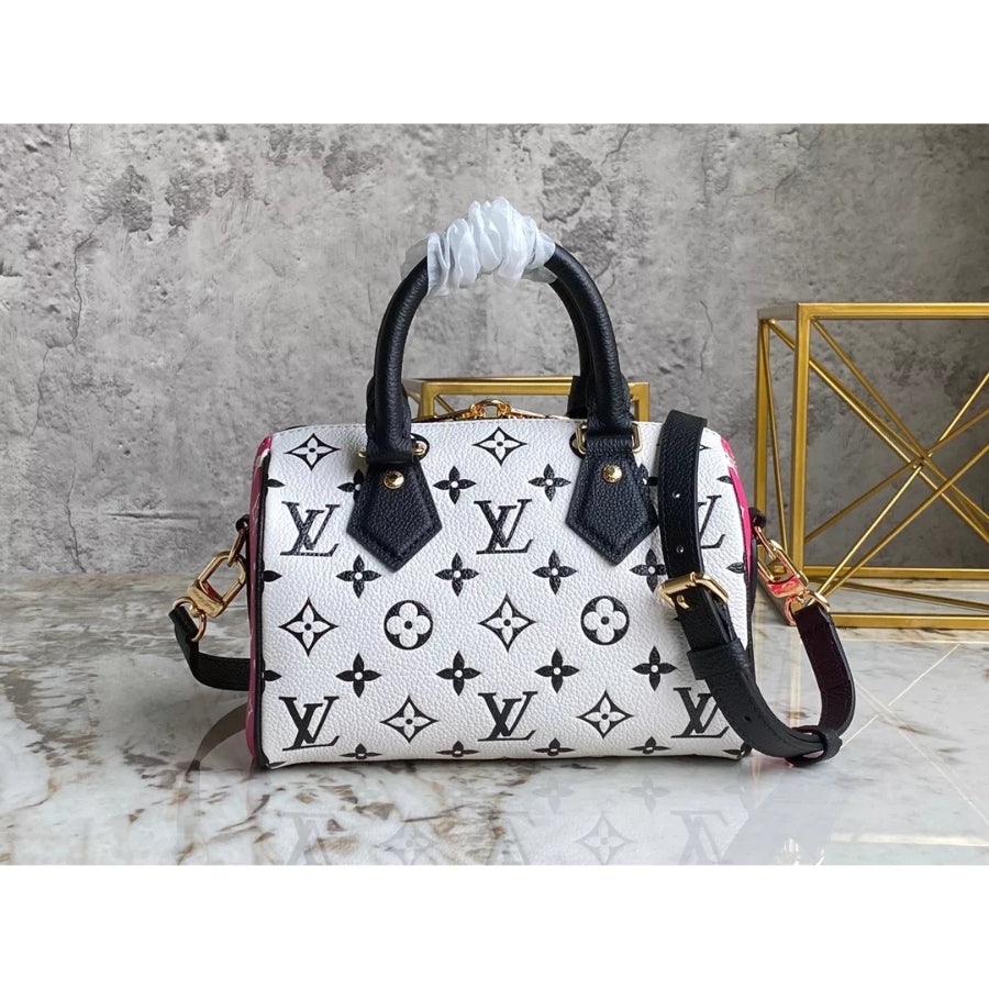LOUIS VUITTON 20.5*13.5*12CM FULL LEATHER SPEEDY PILLOW BAG SERIES, COWHIDE