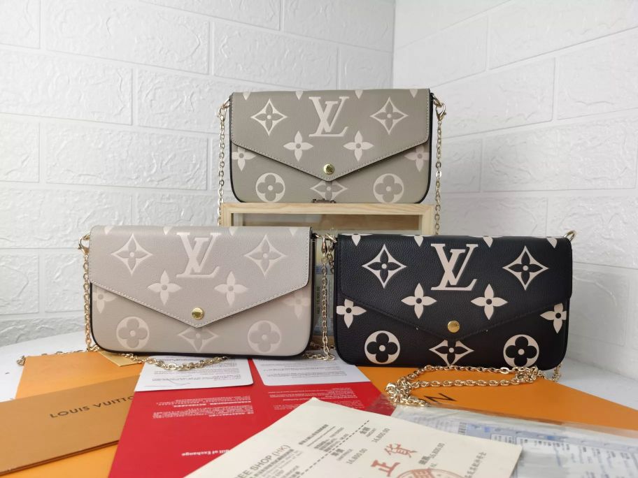 LOUIS VUITTON  21×12×3CM POCHETTE FÉLICIE MONOGRAM
