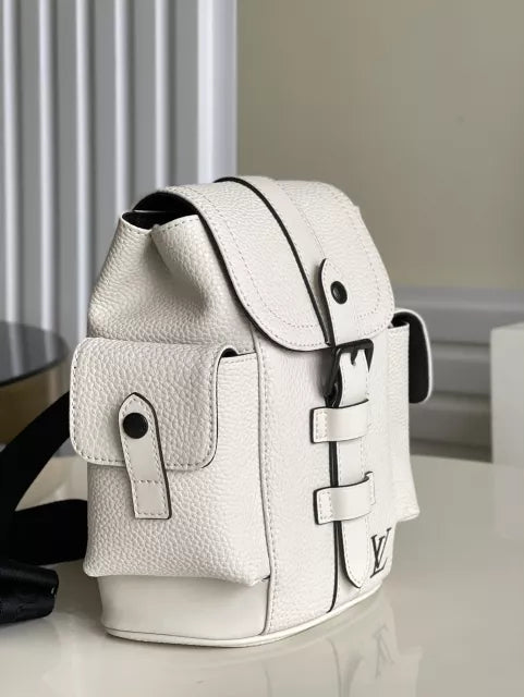 LOUIS VUITTON 14 X 19.5 X 5CM CHRISTOPHER XS TAURILLON LEATHER