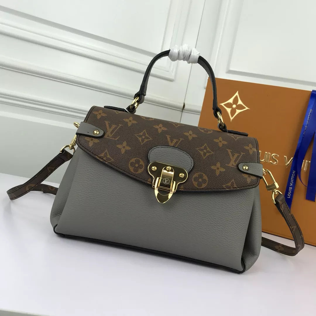 LOUIS VUITTON 26X18X9CM CALFSKIN EMBOSSING SHOULDER HANDLE BAG 3 COLROS