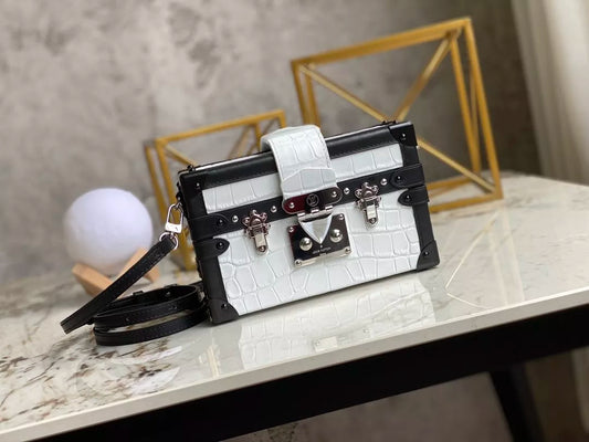 LOUIS VUITTON 19×5×11.5CM PETITE MALLE BOX ALLIGATOR SKIN