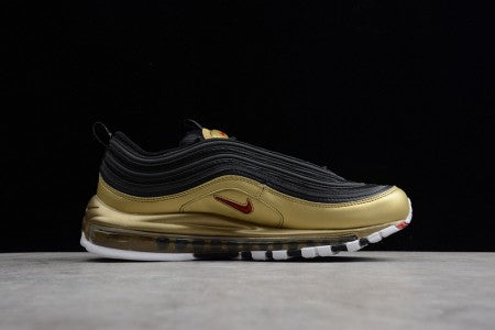 NIKE AIR MAX 97 QS "B-SIDES BLACK/METALLIC GOLD"