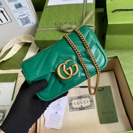 LOUIS VUITTON 27*19*10.5CM 547260 21*15*8CM 443497 26*15*7CM 446744 22*13*6CM 476433 16.5*10*5CM MARMONT SERIES GREEN IMPORTED ORIGINAL