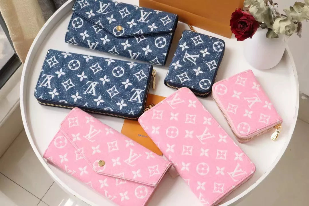 LOUIS VUITTON ZIPPY COIN PURSE & SARAH WALLET