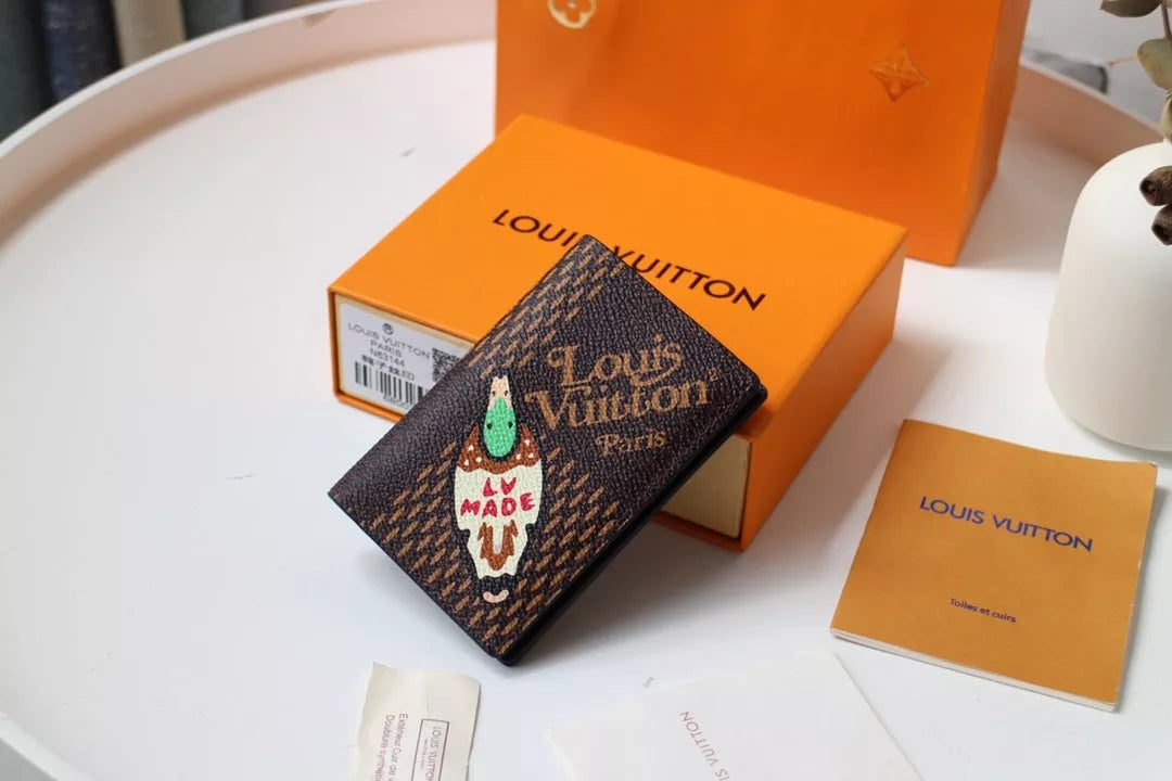 LOUIS VUITTON 8.0 X 11.0 X 1.0 CM VIRGIL ABLOH BAG GIANT DAMIER EBENE WALLET