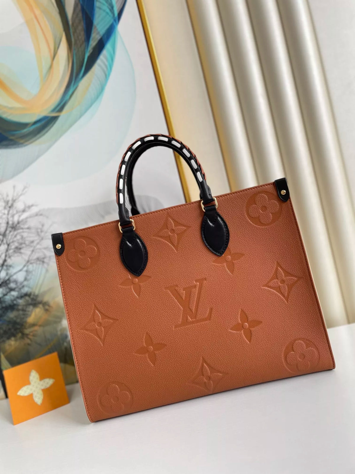 LOUIS VUITTON MM ONTHEGO WILD AT HEART MONOGRAM EMPREINTE 35X27X14CM 2COLORS