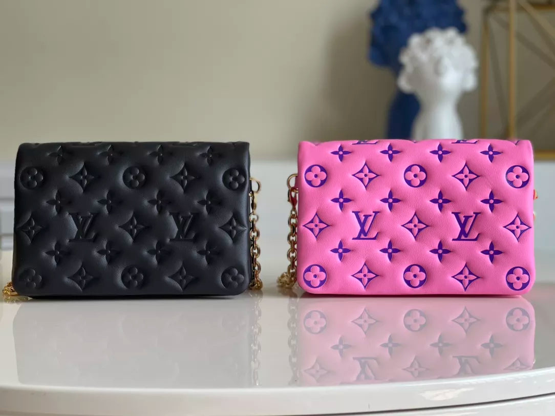 LOUIS VUITTON 20 X 14 X 8CM POCHETTE COUSSIN CHAIN BAG