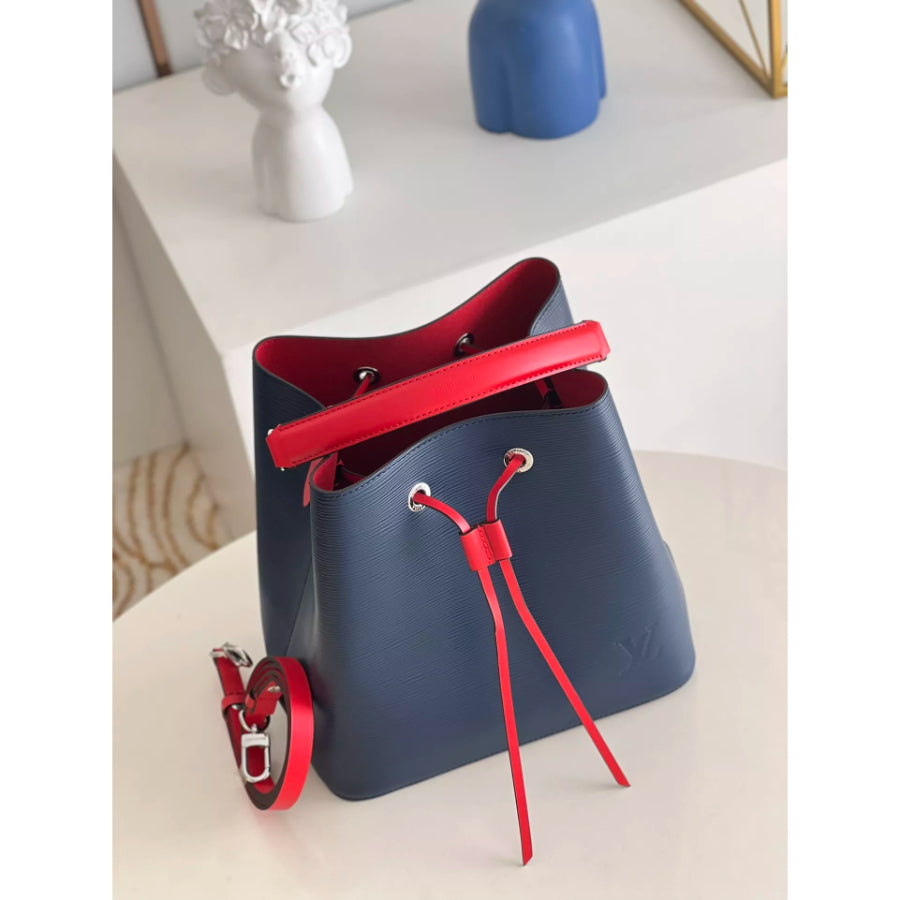 LOUIS VUITTON 20*20*13CM NEONOE BB BUCKET BAG, SPLASHED EPI LEATHER