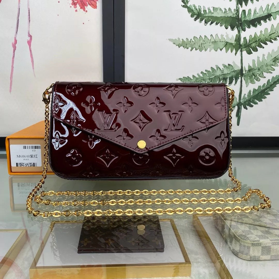 LOUIS VUITTON 21.0X 12.0X 3.0CM MONOGRAM EMPREINTE POCHETTE FÉLICIE
