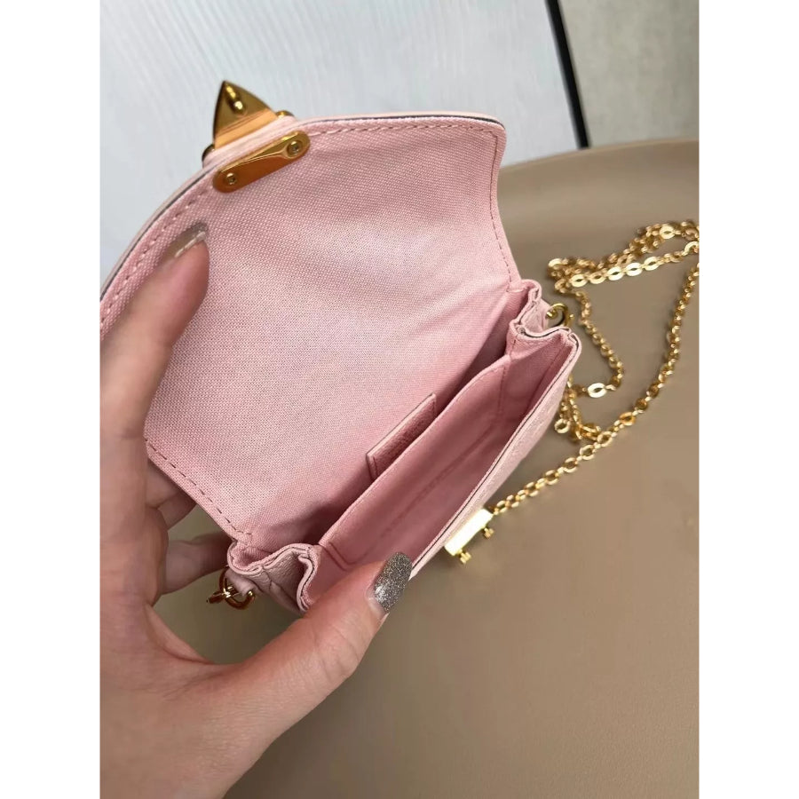 LOUIS VUITTON 14*11*3.5CM MICRO METIS CHAIN BAG, LEATHER