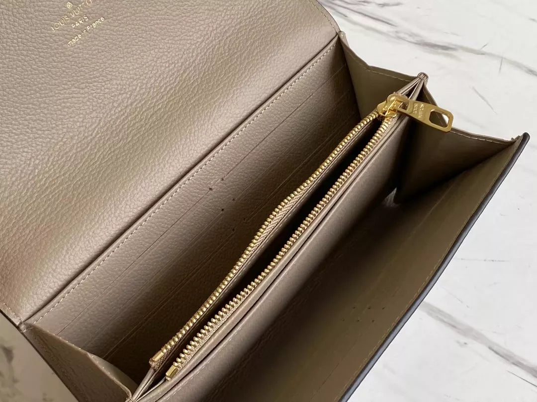 LOUIS VUITTON 19.5 X 10.5 X 2.5CM CHAIN  MONOGRAM EMPREINTE WALLETS