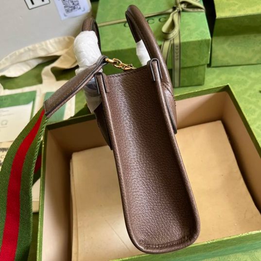 LOUIS VUITTON 16*20*7CM RETRO MINI TOTE BROWN / CANVAS