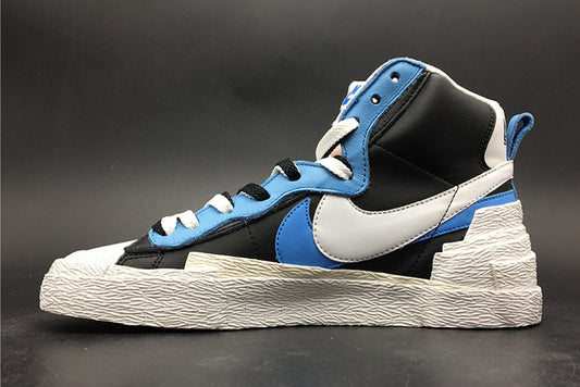 NIKE BLAZER HIGH SACAI WHITE BLACK LEGEND BLUE