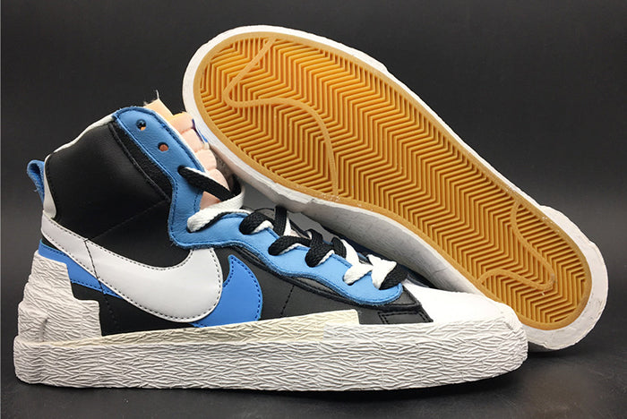 NIKE BLAZER HIGH SACAI WHITE BLACK LEGEND BLUE