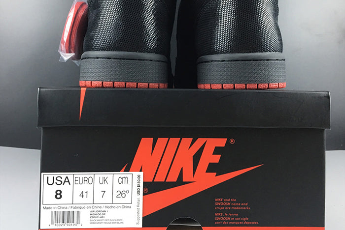 AIR JORDAN 1 RETRO HIGH OG "BLACK/GYM RED"