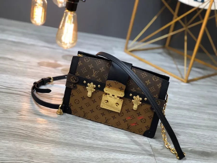LOUIS VUITTON 20*12*5.5CM TRUNK PETITE MALLE BAG